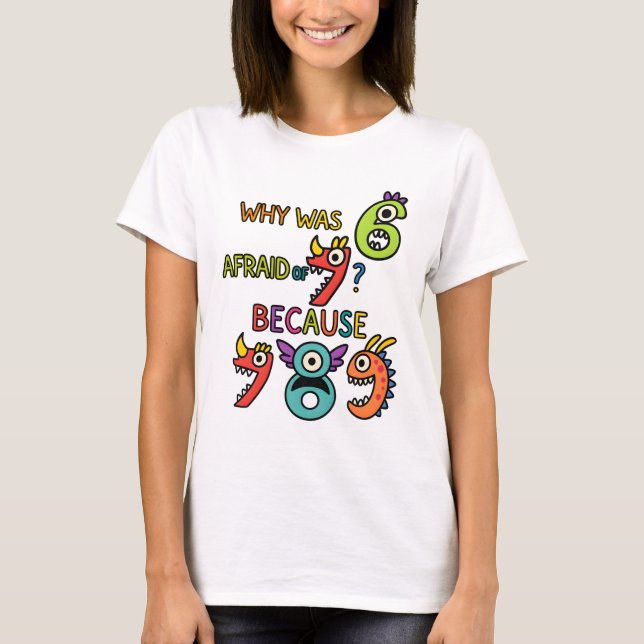 Camiseta Divertida de Matemáticas 7 8 9 T para Mae (Anverso)