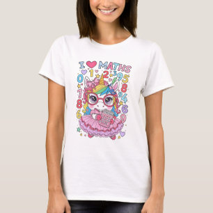 Camiseta divertida de matemáticas para niños y esc