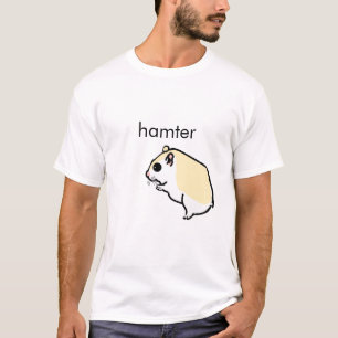 Camiseta divertida de meme de hámster lindo