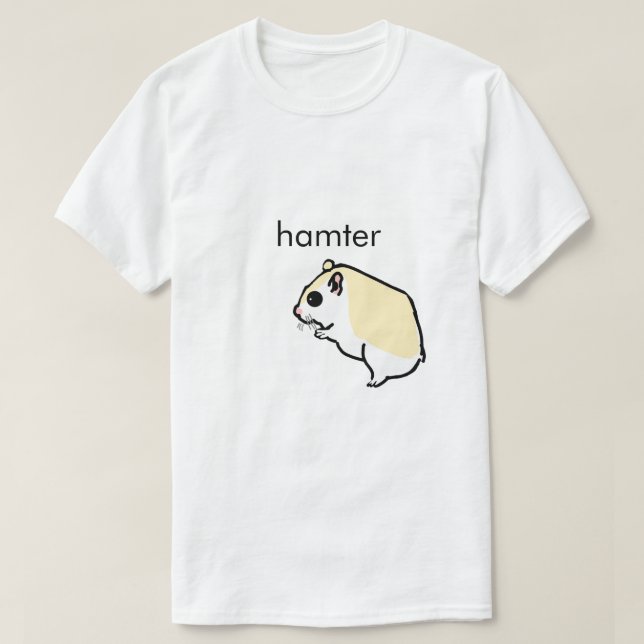 Camiseta divertida de meme de hámster lindo (Diseño del anverso)