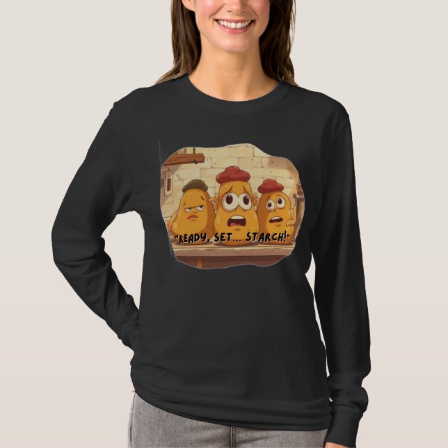 Camiseta Divertida de Memes de Patatas (Anverso)