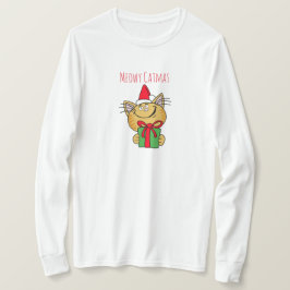 Camiseta divertida de Meowy Catmas para gatos