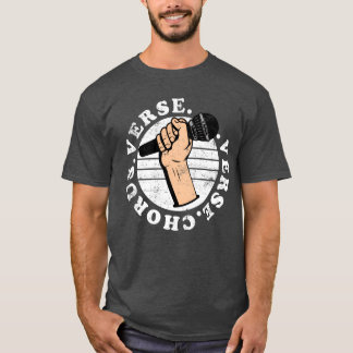 Camiseta divertida de micrófono Verse Chorus Verse