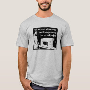 Camiseta Divertida de Microondas Peludo Humor