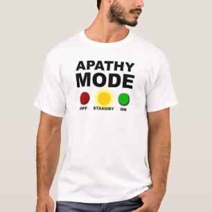 Camiseta divertida de modo apatía