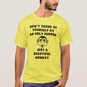 Camiseta Divertida de Mono Bonito Humor