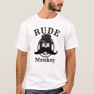 Camiseta divertida de mono grosero para hombres es