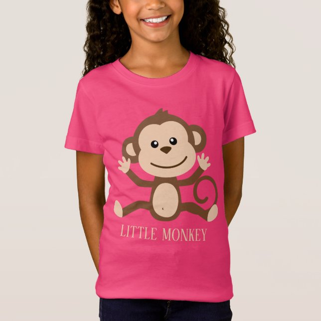 Camiseta divertida de mono para niños (Anverso)