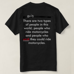 Camiseta divertida de motociclista