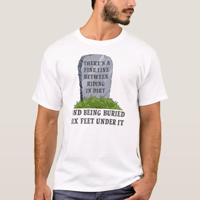 Camiseta Divertida de Motocross de Bicicleta de Ti (Anverso)