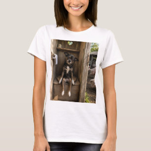 Camiseta divertida de mujer con Chihuahua haciéndo