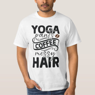 Camiseta divertida de mujer con pantalones de yoga