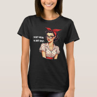 Camiseta divertida de mujer picante de rockabilly