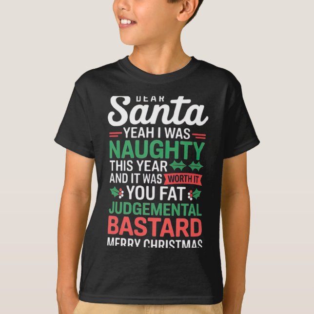 Camiseta divertida de Navidad  (Anverso)