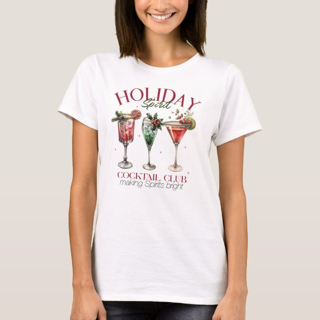 Camiseta divertida de Navidad con espíritu festivo (Anverso)