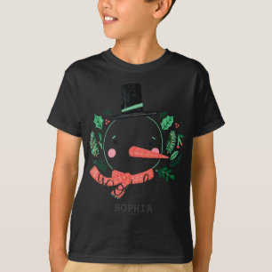 Camiseta divertida de Navidad con muñeco de nieve 
