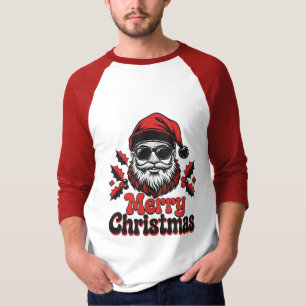 Camiseta divertida de Navidad con Santa genial de