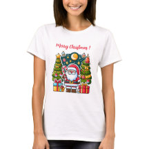 Camiseta divertida de Navidad de Papá Noel
