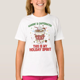 Camiseta divertida de Navidad para amantes del caf