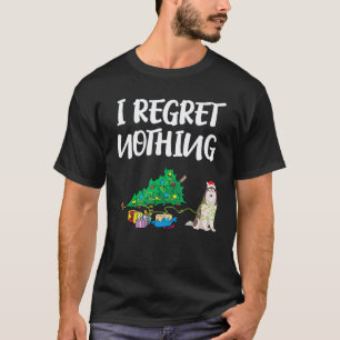 Camiseta divertida de Navidad para perro Husky cac