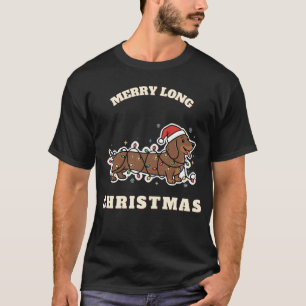 Camiseta divertida de Navidad para salchicha