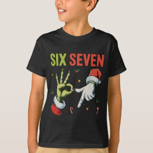 Camiseta Divertida de Navidad Seis Siete 6 7 Meme 