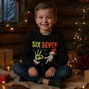 Camiseta Divertida de Navidad Seis Siete 6 7 Meme