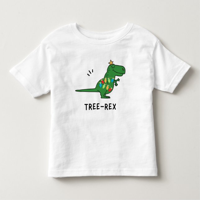 Camiseta divertida de Navidades de árbol-rex (Anverso)