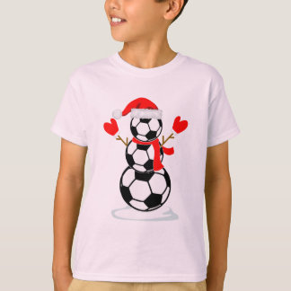 Camiseta divertida de Navidades de fútbol de Snowm