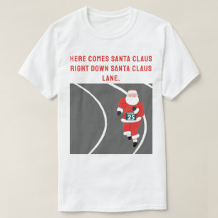 Camiseta divertida de Navidades de pista en marcha