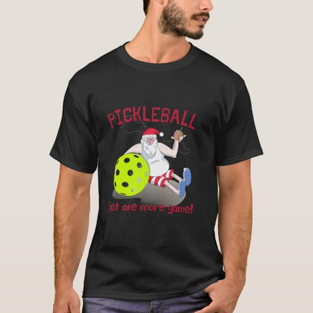 Camiseta divertida de NAVIDADES PICKLEBALL SOLO UN (Anverso)