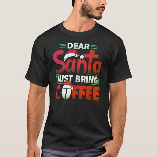 Camiseta divertida de Navidades pidiendo a Santa p (Anverso)
