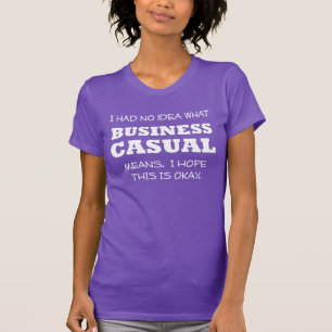 Camiseta divertida de negocios informales Humor de