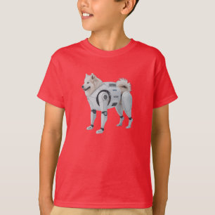 Camiseta divertida de niño con robot Samoyed