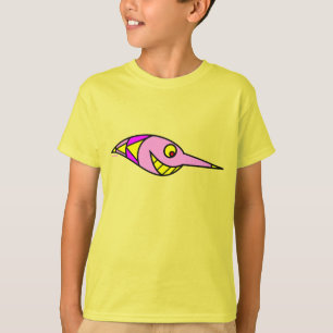 camiseta divertida de niños con peces