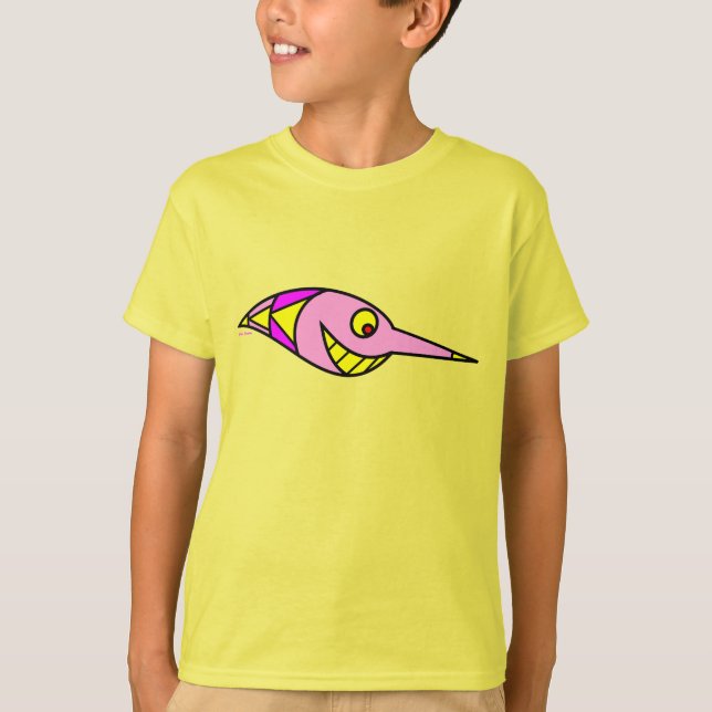 camiseta divertida de niños con peces (Anverso)