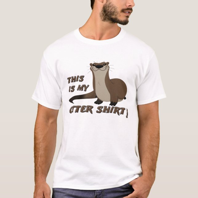 Camiseta divertida de nutria (Anverso)