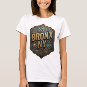 Camiseta divertida de oro BRONX NY Statement