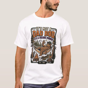 Camiseta divertida de oso con papá gordo de campin