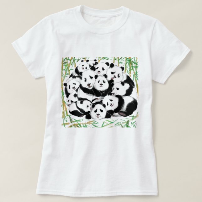 Camiseta Divertida de Panda (Diseño del anverso)
