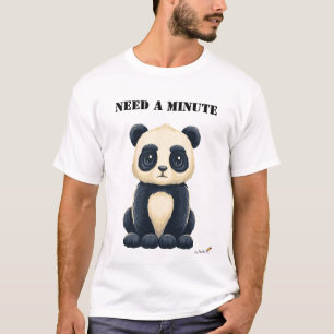 Camiseta divertida de panda cansado que necesita u