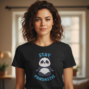 Camiseta Divertida de Panda, Meditación Panda