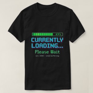 Camiseta Divertida de Pantalla de Carga Retro Y2K