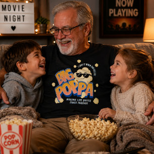 Camiseta Divertida de Papá de Palomitas de Maíz pa