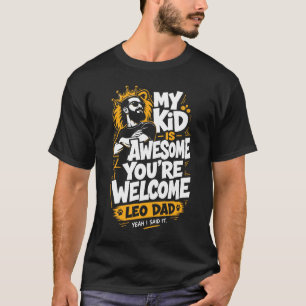 Camiseta Divertida de Papá Leo - Regalo de Cumplea