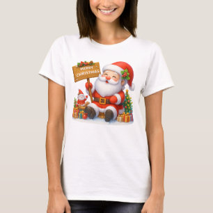 Camiseta divertida de Papá Noel en Navidad