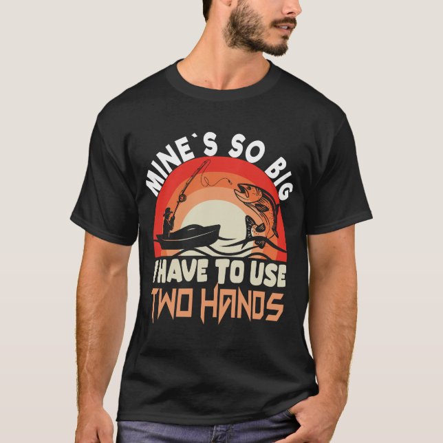 Camiseta divertida de papá pescando - La mía es gr (Anverso)