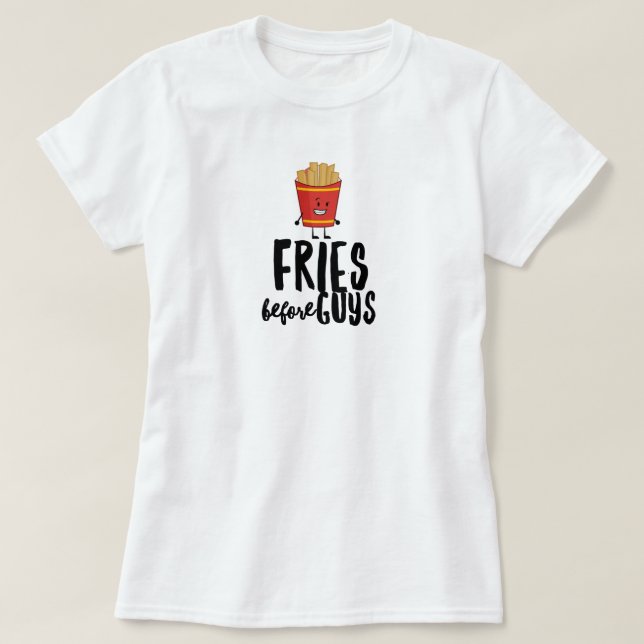 Camiseta Divertida de Patatas Fritas Francesas (Diseño del anverso)