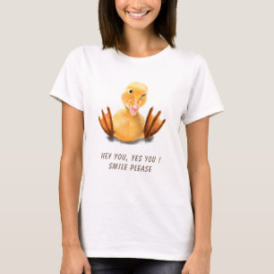 Camiseta divertida de pato - Texto Personalizado