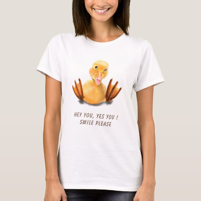 Camiseta divertida de pato - Texto Personalizado (Anverso)